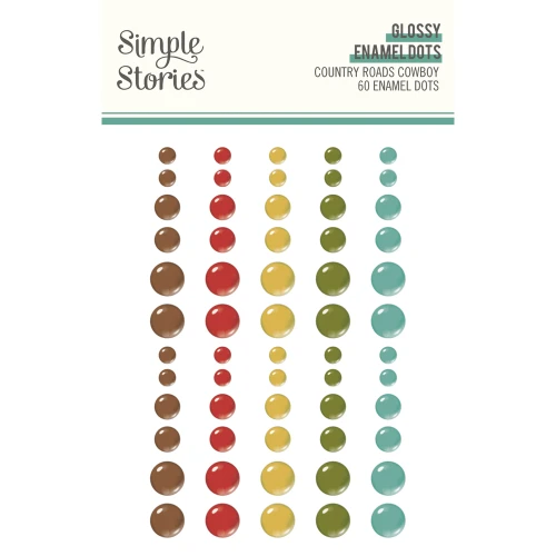 PREORDER - ships November: Country Roads Cowboy Glossy Enamel Dots