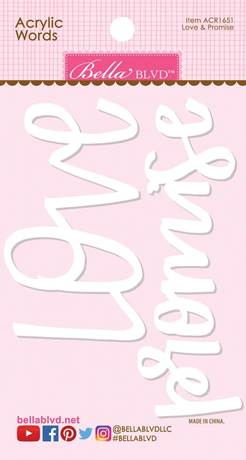 BELLA BLVD Acrylic Words - Love & Promise
