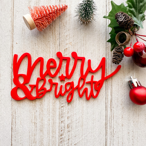 Color Cast Designs Acrylic Diecut - Merry & Bright