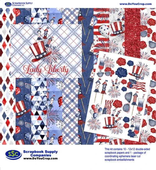 SSC DESIGNS 12x12 Collection Kit: Lady Liberty