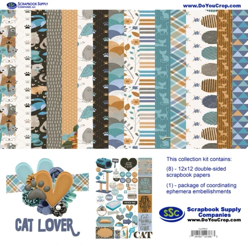 SSC DESIGNS 12x12 Collection Kit: Cat Lover
