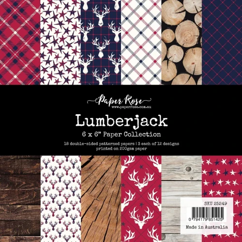 PAPER ROSE 6x6 Collection Pack: Lumberjack