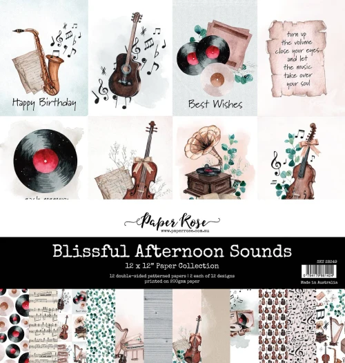 PAPER ROSE 12x12 Collection Pack: Blissful Afternoon Sounds