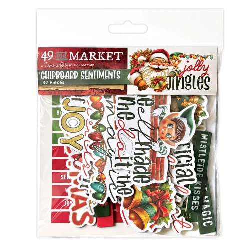49 AND MARKET Chipboard Set: Jolly Jingles