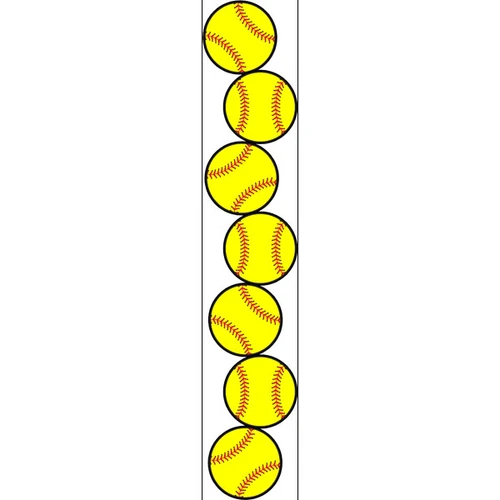 SCRAPBOOK CUSTOMS Laser Cut Border: Softball