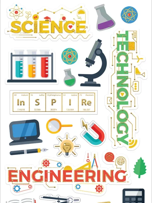 PAPER HOUSE PRODUCTIONS 3D Stickers: STEM