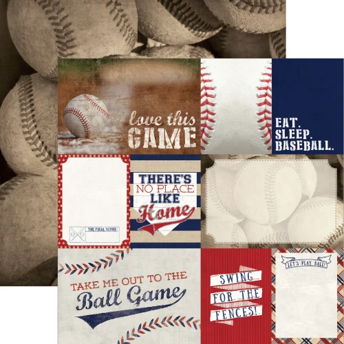 PAPER HOUSE PRODUCTIONS 12x12 Paper: Baseball Tags