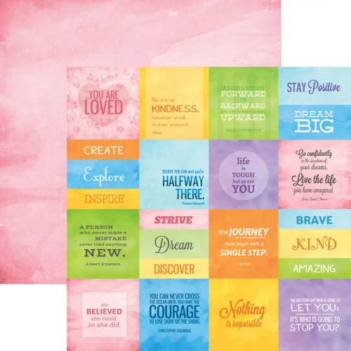 PAPER HOUSE PRODUCTIONS 12x12 Paper: Colorways Inspiration Tags