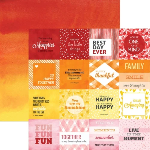 PAPER HOUSE PRODUCTIONS 12x12 Paper: Colorways Sentiments Tags #2