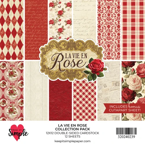 KEEP IT SIMPLE 12x12 Collection Pack - La Vie en Rose