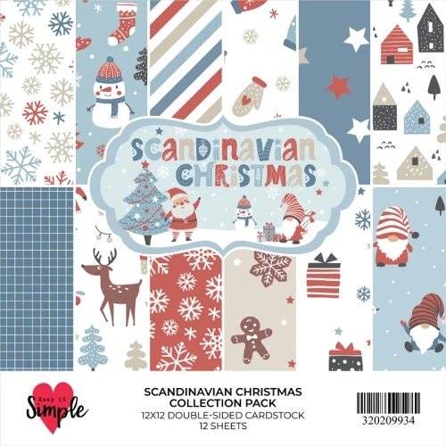KEEP IT SIMPLE 12x12 Collection Pack - Scandinavian Christmas