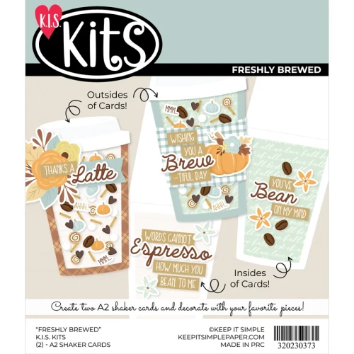 KEEP IT SIMPLE Shaker Kit - Freshly Brewed Cards