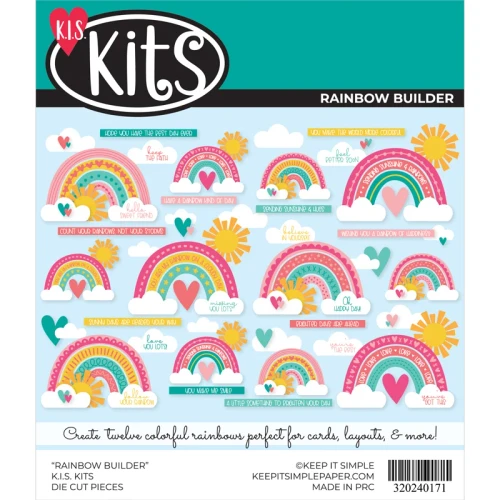 KEEP IT SIMPLE Die Cut Pieces - Rainbow Builder
