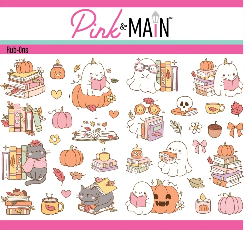 PINK & MAIN Rub-Ons: Bookish Fall