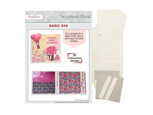 CRAFTREAT Blank Folio Kit: Basic 8x8 - Ivory