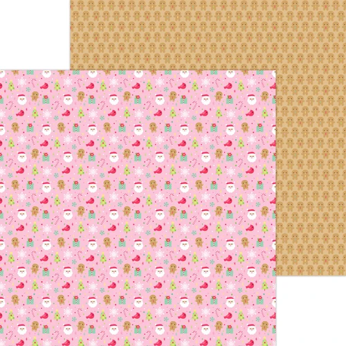 PREORDER - ships late NOVEMBER: DOODLEBUG DESIGNS Dear Santa 12x12 Paper: merry little christmas