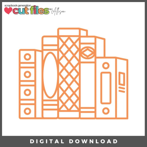 DIGITAL DOWNLOAD: Cut Files by Allison - Book Spines