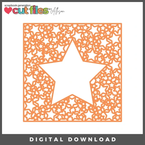 DIGITAL DOWNLOAD: Cut Files by Allison - Star Frame