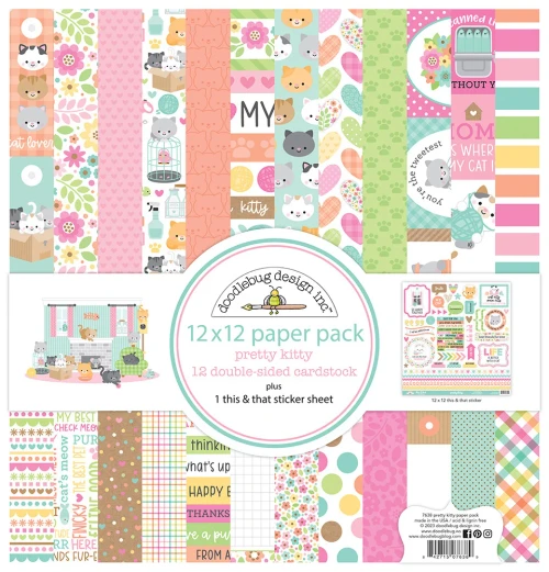 DOODLEBUG DESIGNS Pretty Kitty 12x12 Paper Pack
