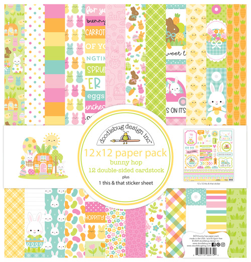DOODLEBUG DESIGNS Bunny Hop 12x12 Paper Pack