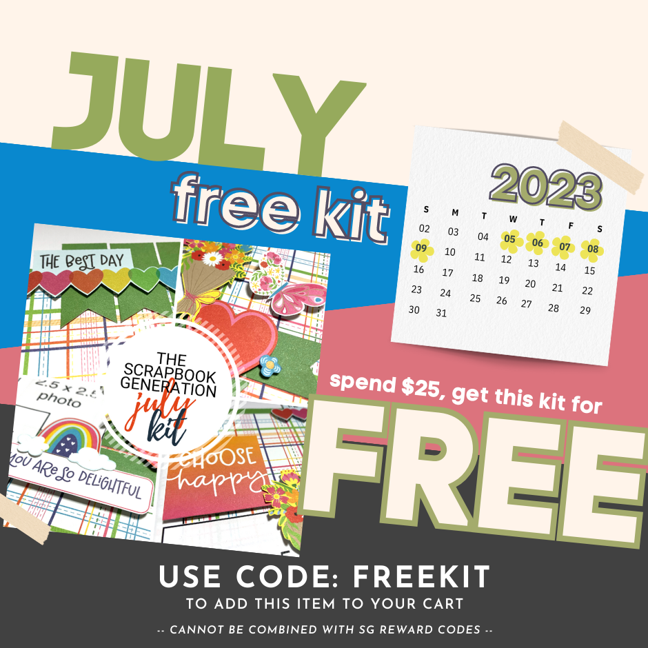 Sales and Events - Free Kit Weekends - Scrapbook Generation