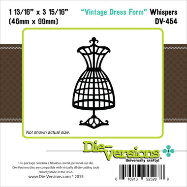 die cut dress form DIE-VERSIONS Whispers: Vintage Dress Form