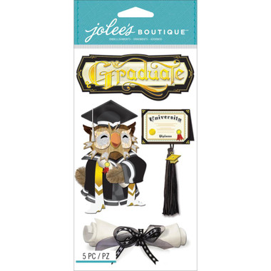 EK SUCCESS Jolee's Boutique Le Grande Dimensional Stickers: Graduation