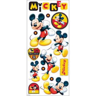 EK Disney Large Flat Stickers 2/Sheets Mickey Head Badges