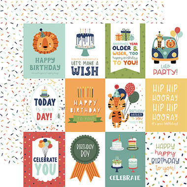 Echo Park - Make A Wish Birthday Boy Collection - 6 x 6 Paper Pad