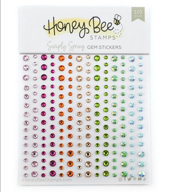 Honey Bee Stamps - Gem Stickers - Modern Spring