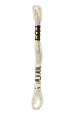 DMC Six-Strand Embroidery Floss: 3866 - Garlic White - Scrapbook