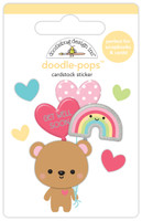 PREORDER - ships late April: DOODLEBUG DESIGNS Happy Healing Doodle-Pops Sticker: Bear Hugs