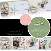 SCRAPBOOK GENERATION Adore - 1 Layout Kit