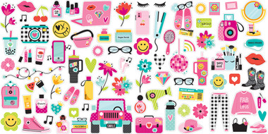 Bella Blvd Cardstock Ephemera Icons - Caitlyn
