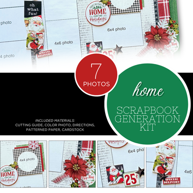 SCRAPBOOK GENERATION Home - 1 Layout Kit - Scrapbook Generation