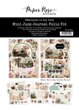PAPER ROSE Mini Junk Journal Folio Kit: Afternoon in the Park ...