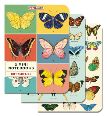 CAVALLINI PAPERS & CO. Mini Notebooks (3/Pkg): Butterflies - Scrapbook ...