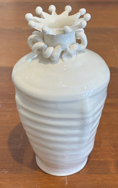Frances Palmer: Vase 3 "White Bud 2"