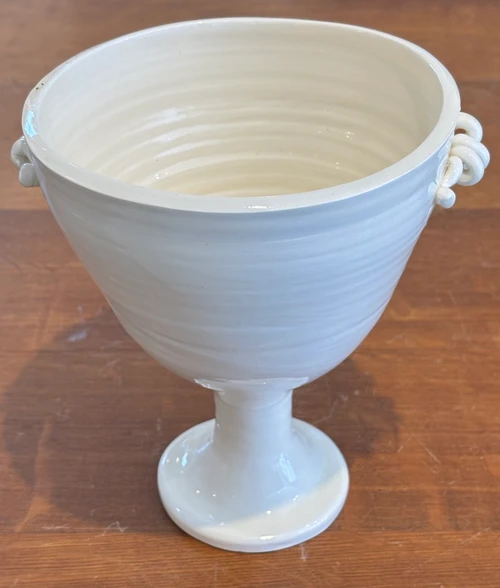 Frances Palmer: Vase 5 "Footed Cup Coiled Handles"