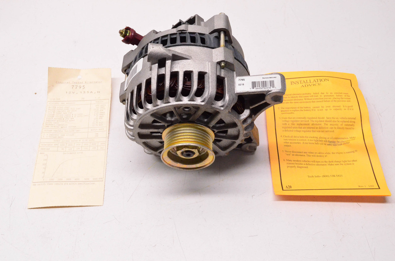 BBB Industries 7795, ERE7795A Remanufactured Alternator NOS - In