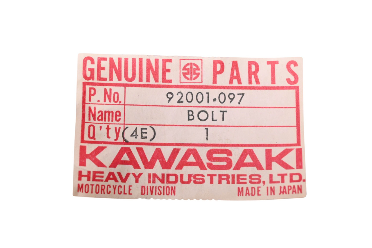 New Oem Kawasaki 92001 097 Banjo Bolt Nos In Stock Motorsports Inc