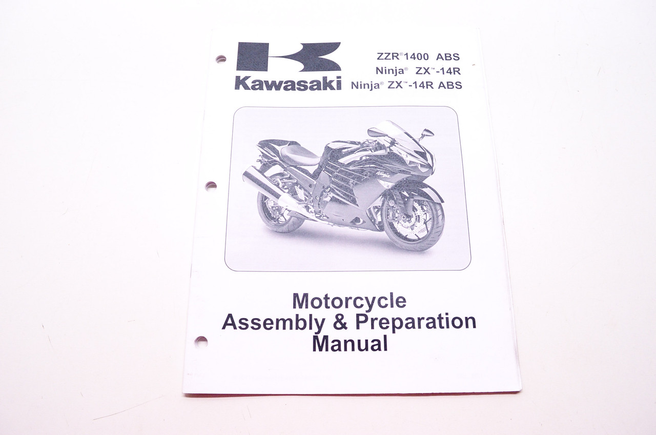 OEM Kawasaki 99931-1527-01 Assembly & Preparation Manual ZX1400E/F 