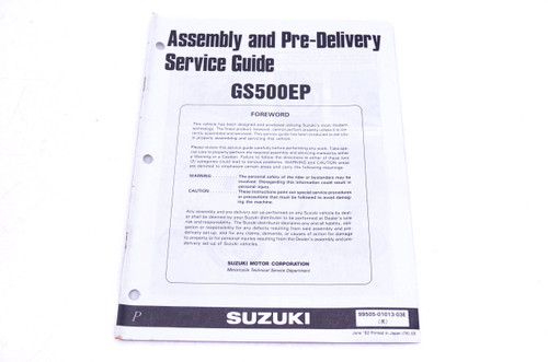 OEM Suzuki 99505-01135-03E RMX250S Assembly Service Guide - In 