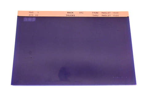 Mack RWS 1 RWSLST1020 VRI Microfiche NOS