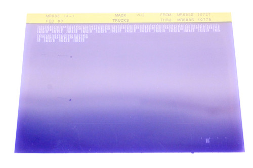 Mack MR688 14-1 MR688S10727 - MR688S10778 VRI Microfiche NOS