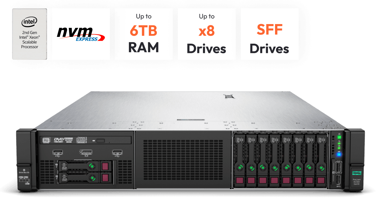 HPE DL560 G10 8SFF CTO Chassis - Server Builds | HPE Proliant Rack ...