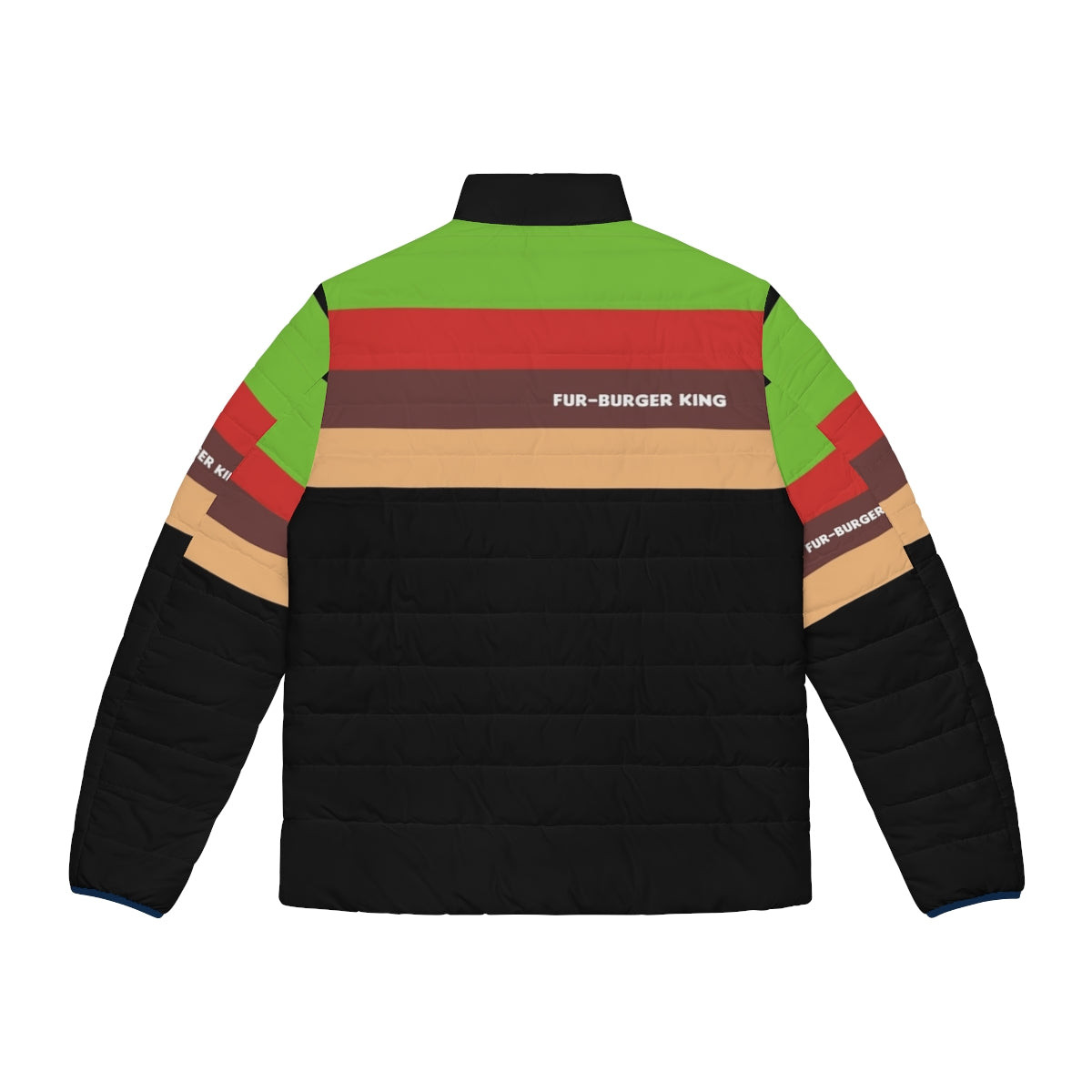 Burger King Uniform Puffer Jacket for Fast Food Cosplay