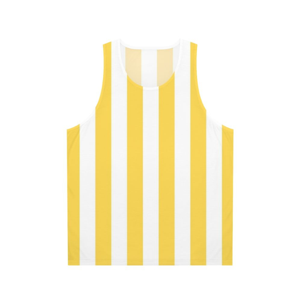 yellow and white top