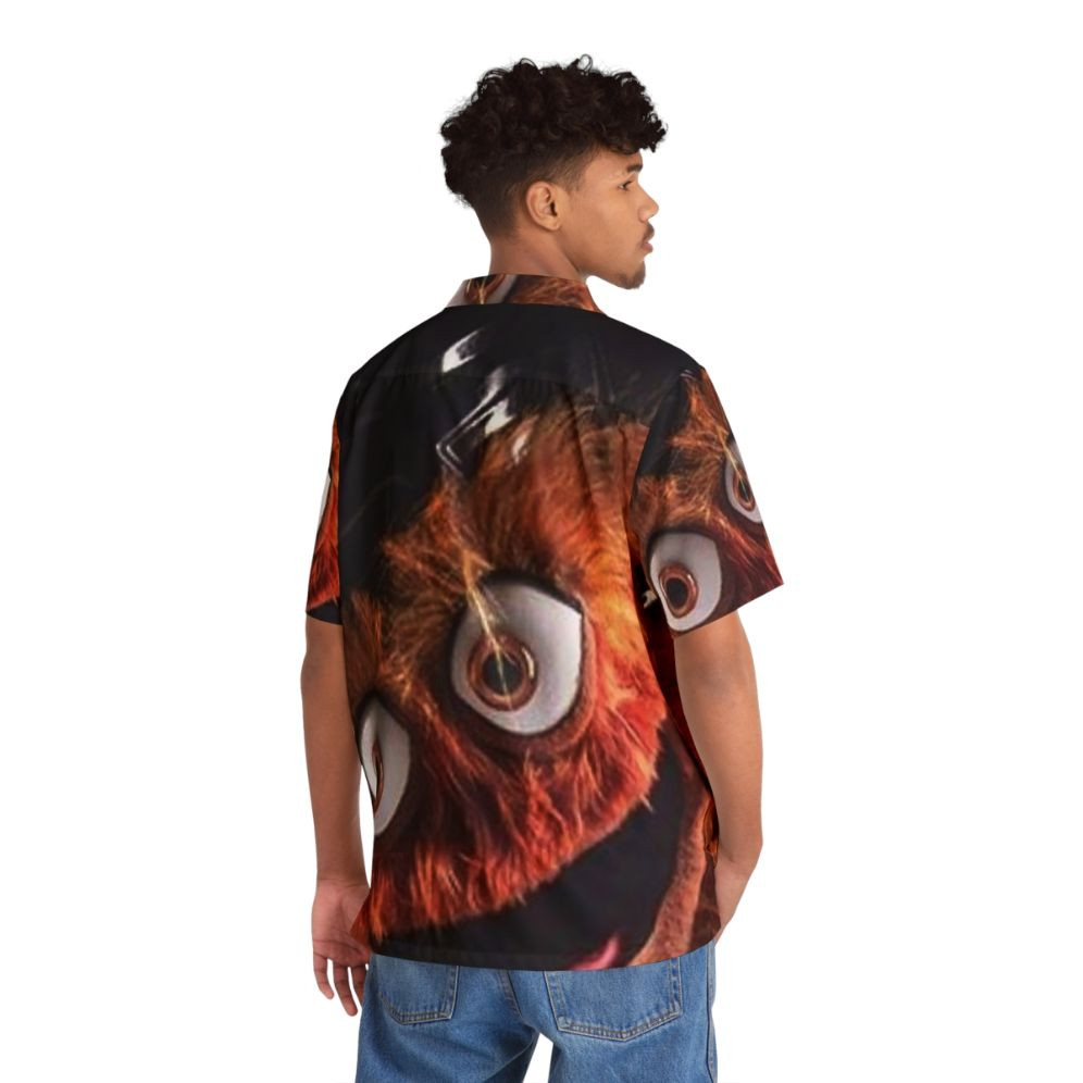 Flyers Gritty Hawaiian Shirt - NHL Creepy Mascot Button Down