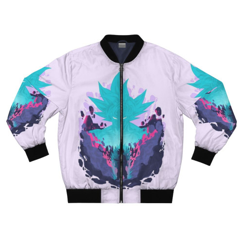 Ultra Instinct Dragon Ball Super Bomber Jacket with Goku and Super Saiyan Motifs